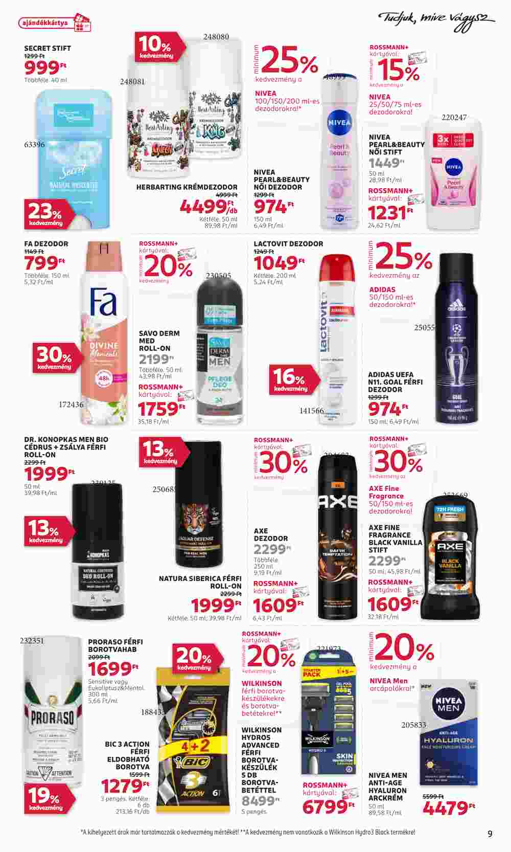 Rossmann akciós újság 2025.05.05-től - 9. oldal.