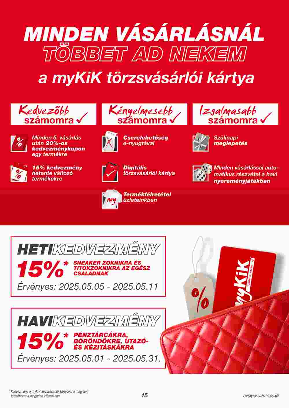 KIK akciós újság 2025.05.05-től - 15. oldal.