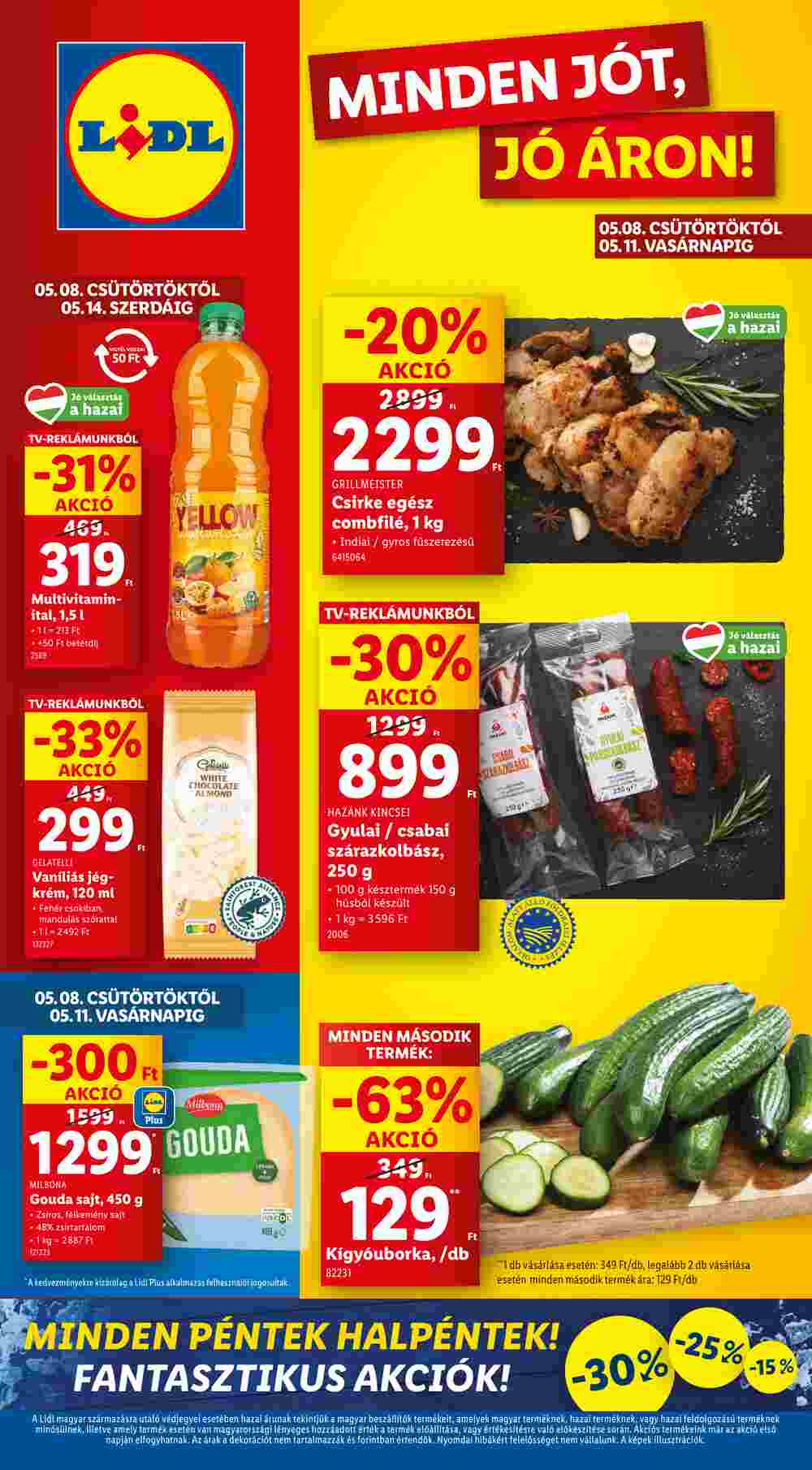 Lidl akciós újság 2025.05.08-tól - 1. oldal.