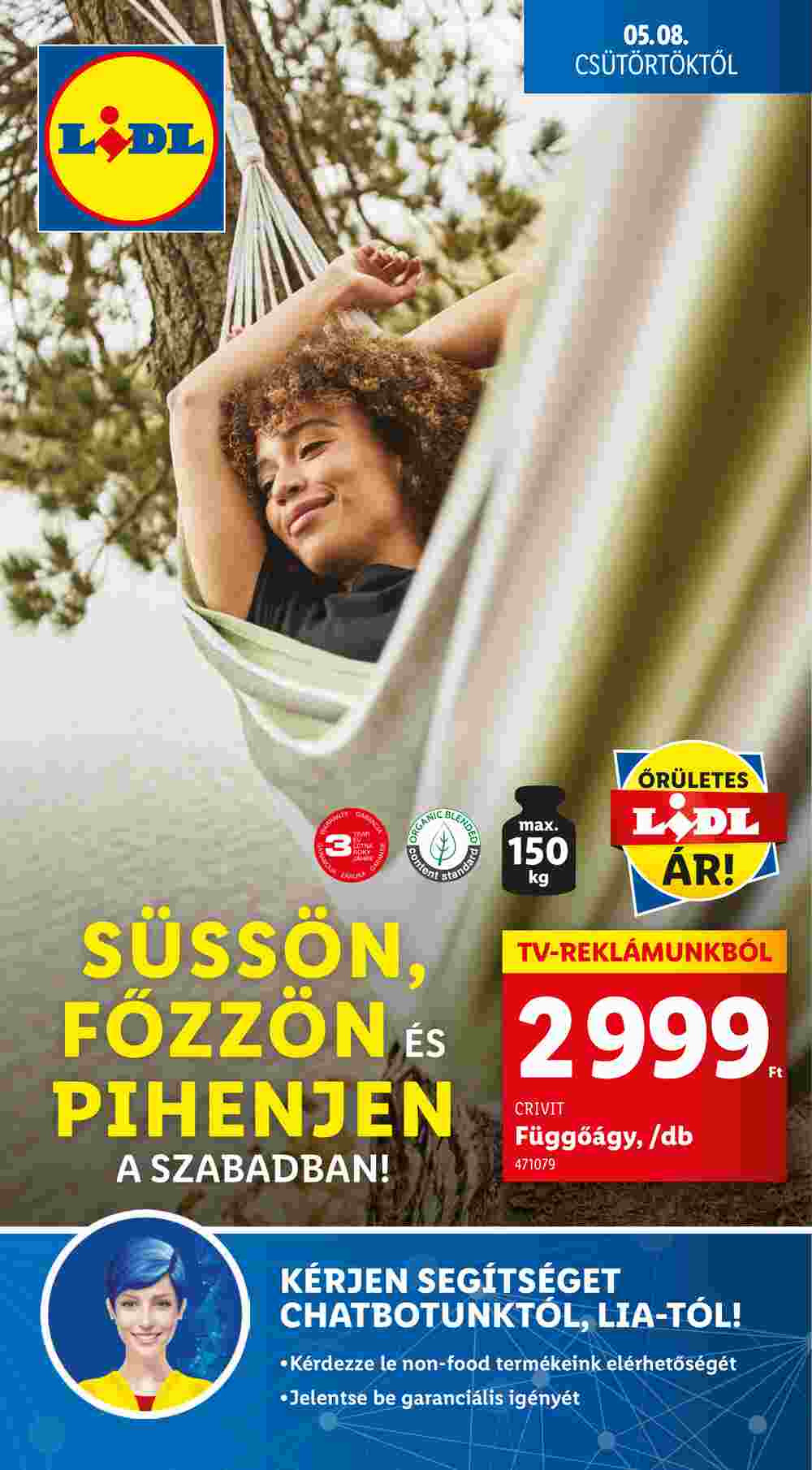 Lidl akciós újság 2025.05.08-tól - 1. oldal.