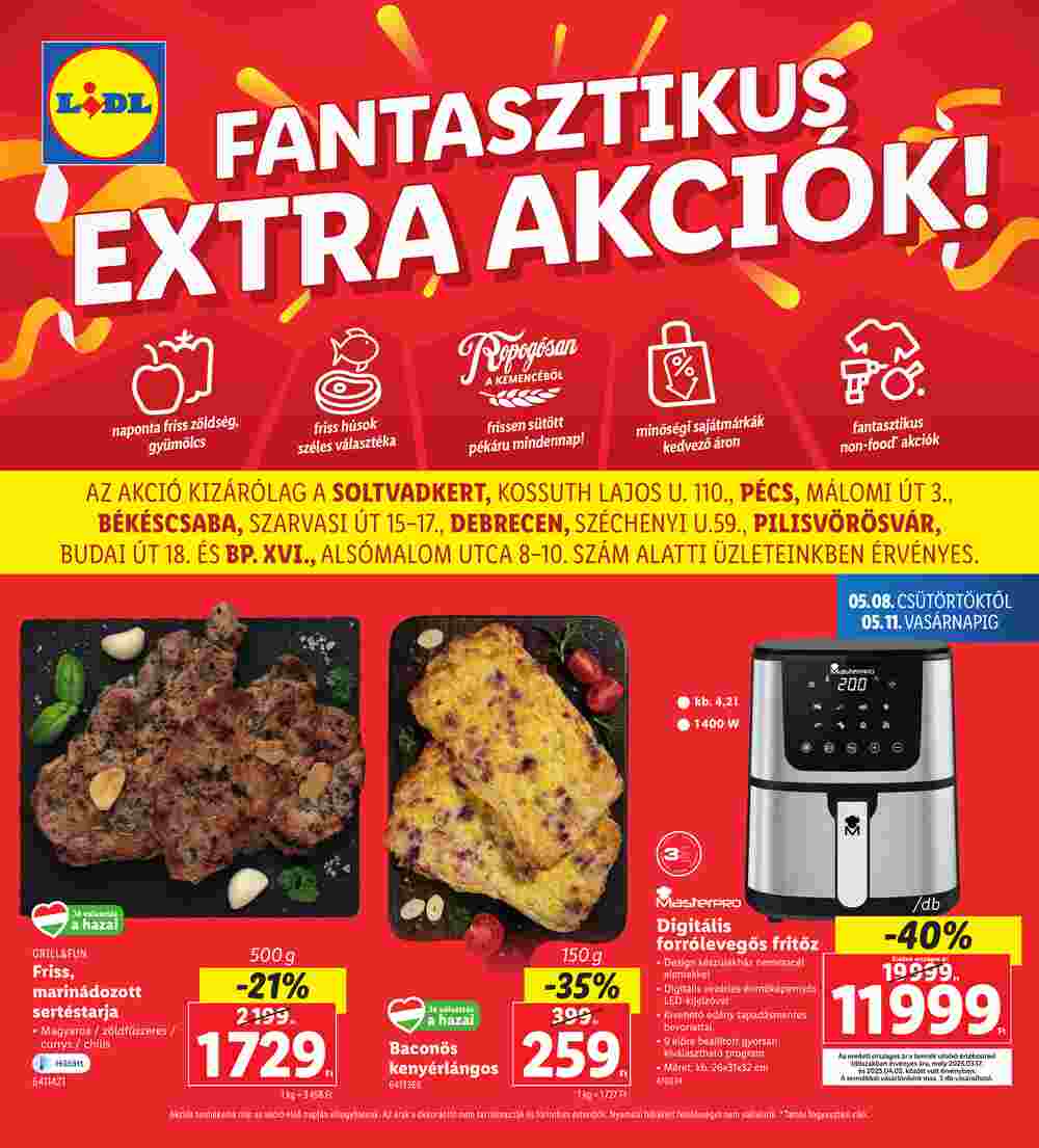 Lidl akciós újság 2025.05.08-tól - 1. oldal.