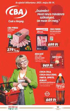 CBA akciós újság 2025.05.08-tól