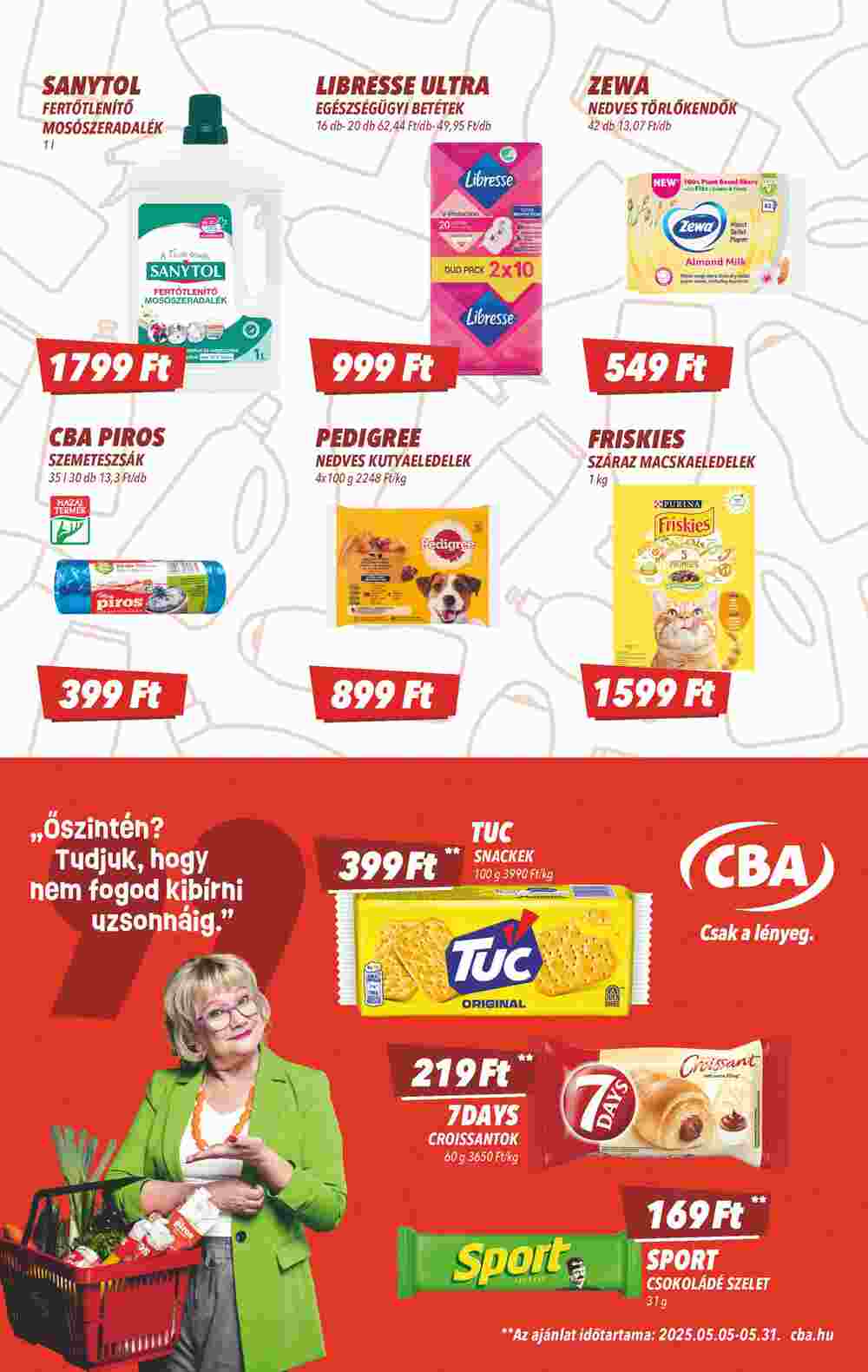 CBA akciós újság 2025.05.08-tól - 6. oldal.