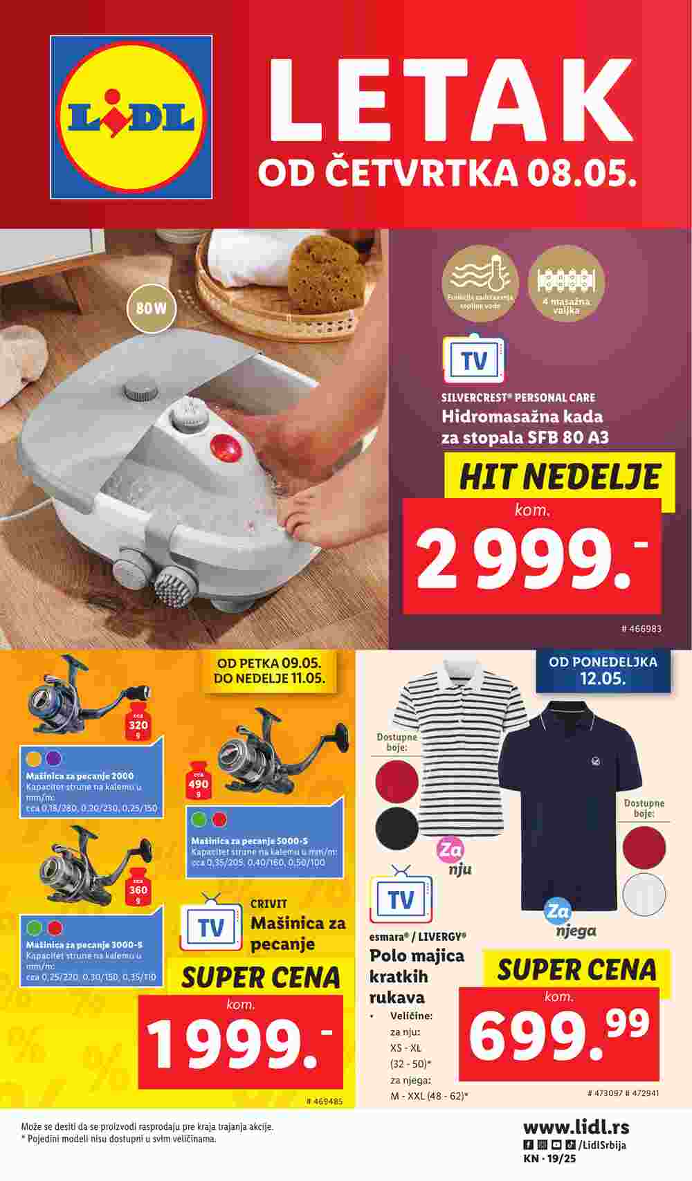Lidl akciós újság 2025.05.08-tól - 1. oldal.