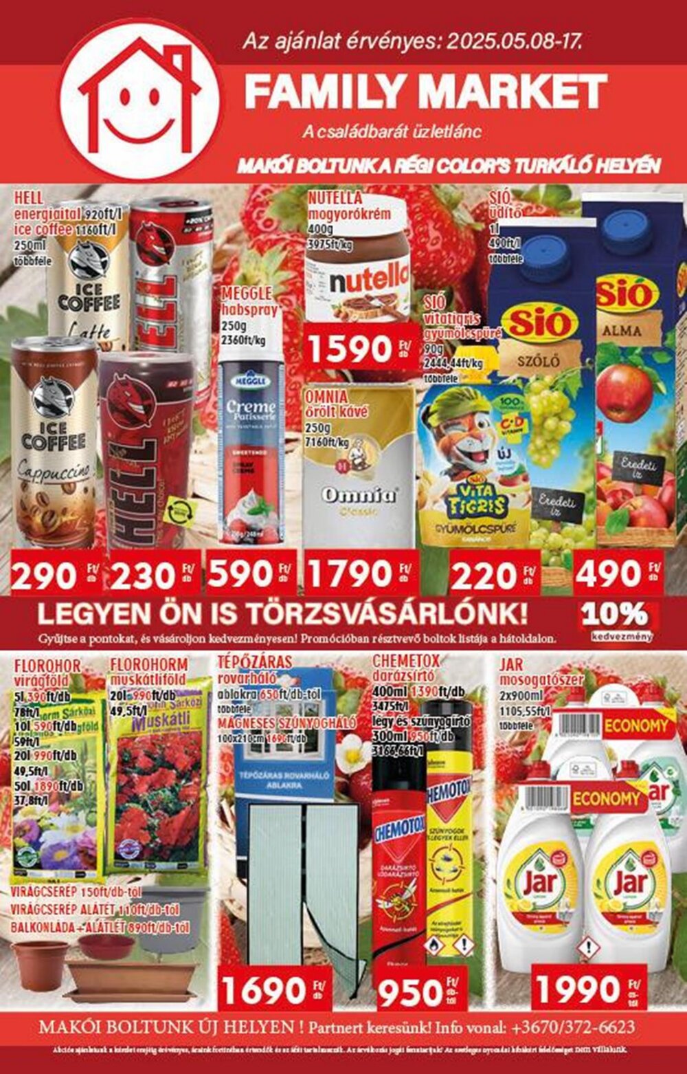 Family Market akciós újság 2025.05.08-tól - 1. oldal.