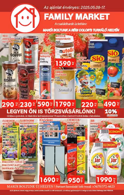 Family Market akciós újság 2025.05.08-tól