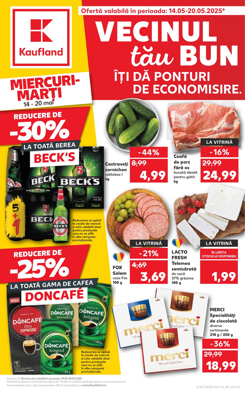 Kaufland akciós újság 2025.05.14-től - 1. oldal.