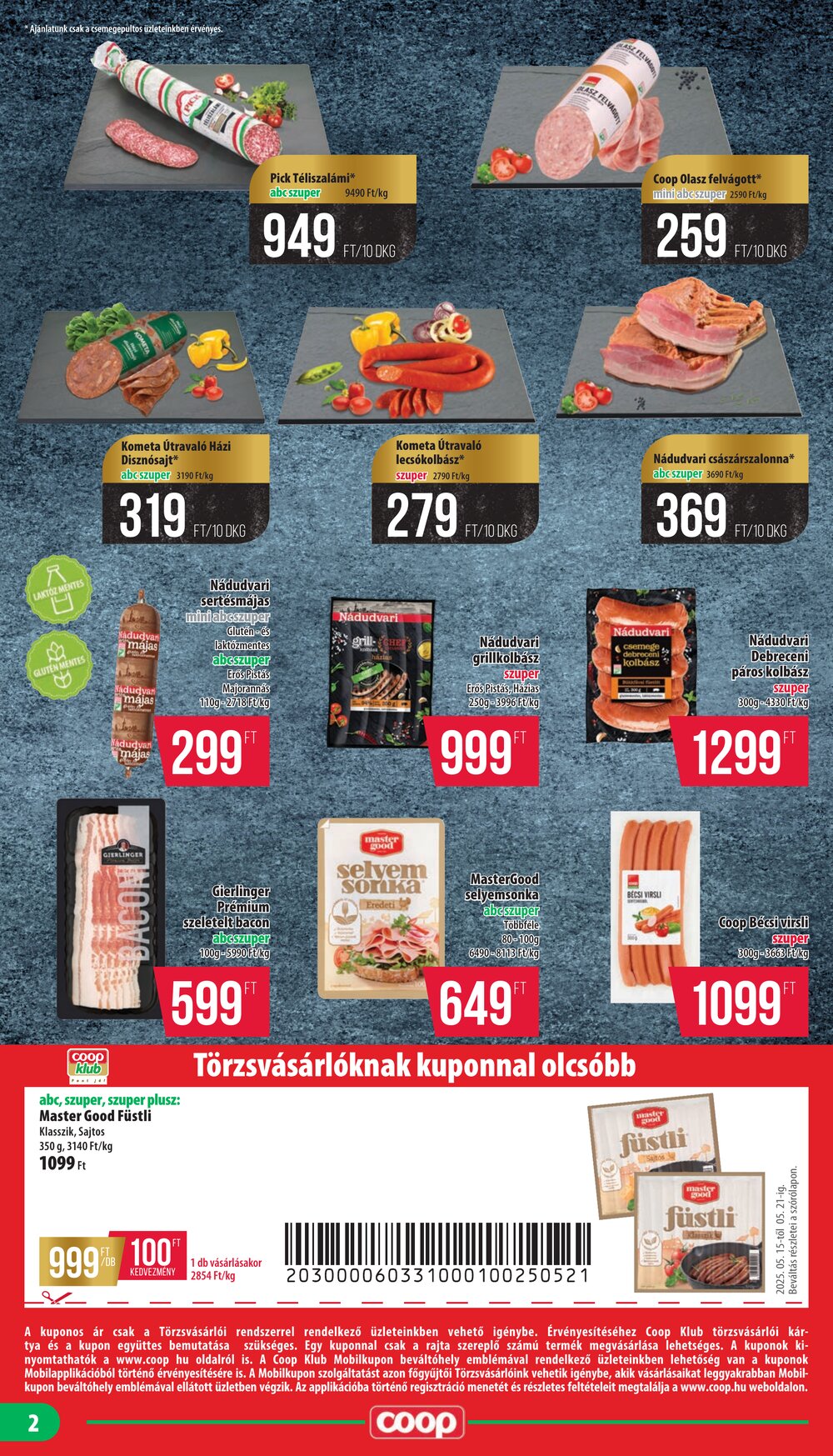 Coop akciós újság 2025.05.14-től - 2. oldal.