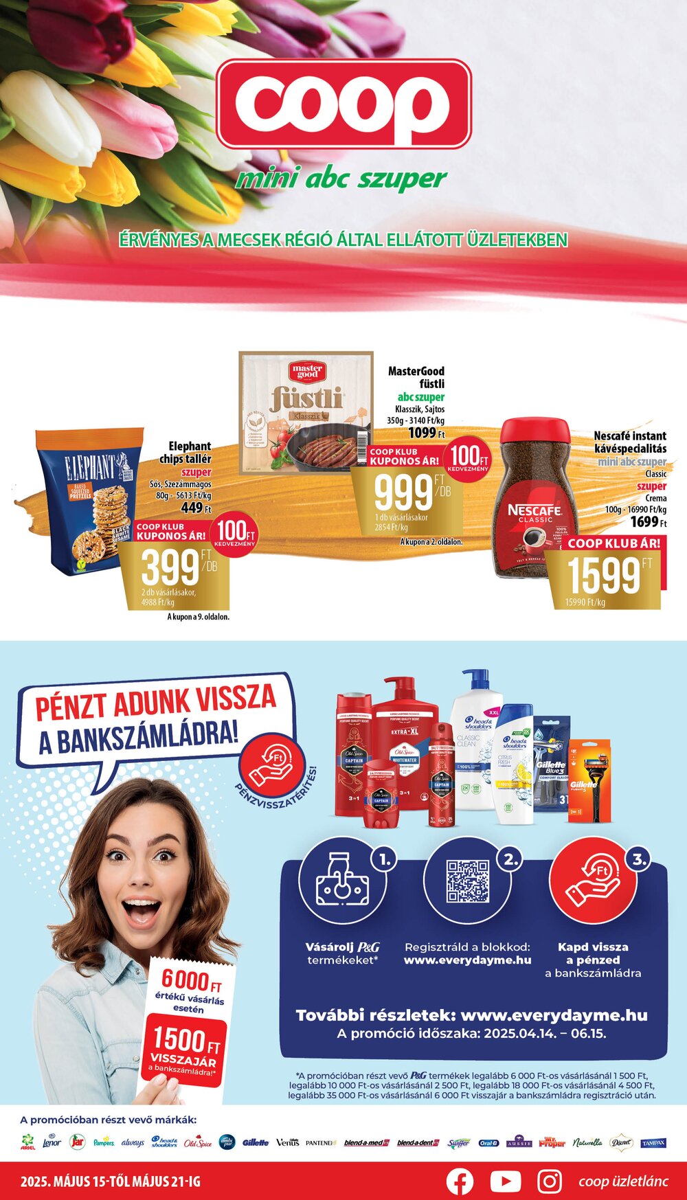 Coop akciós újság 2025.05.14-től - 1. oldal.
