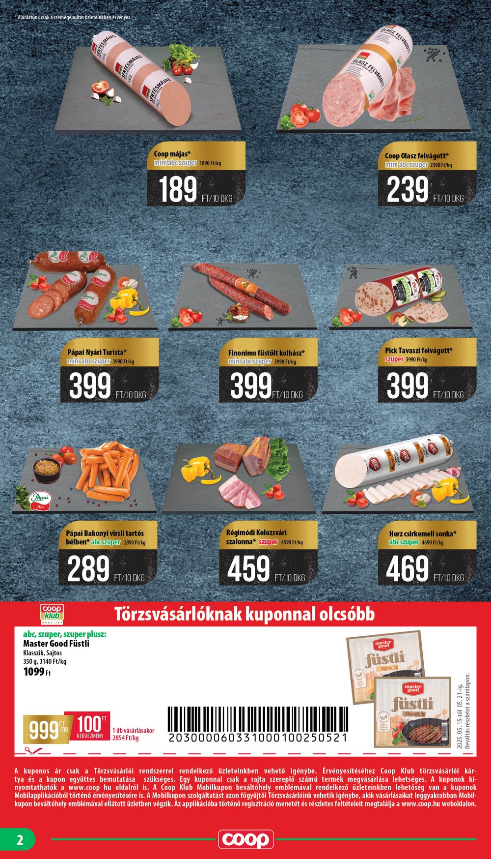 Coop akciós újság 2025.05.14-től - 2. oldal.