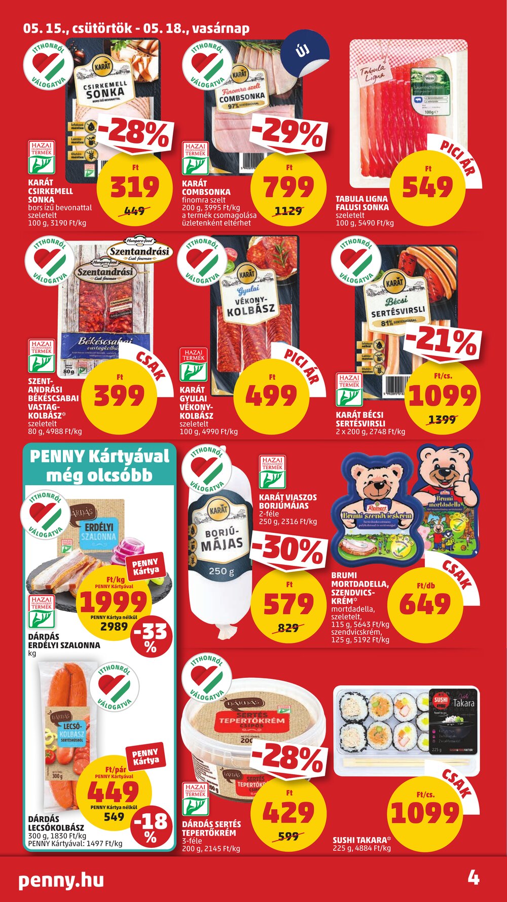 Penny Market akciós újság 2025.05.15-től - 6. oldal.
