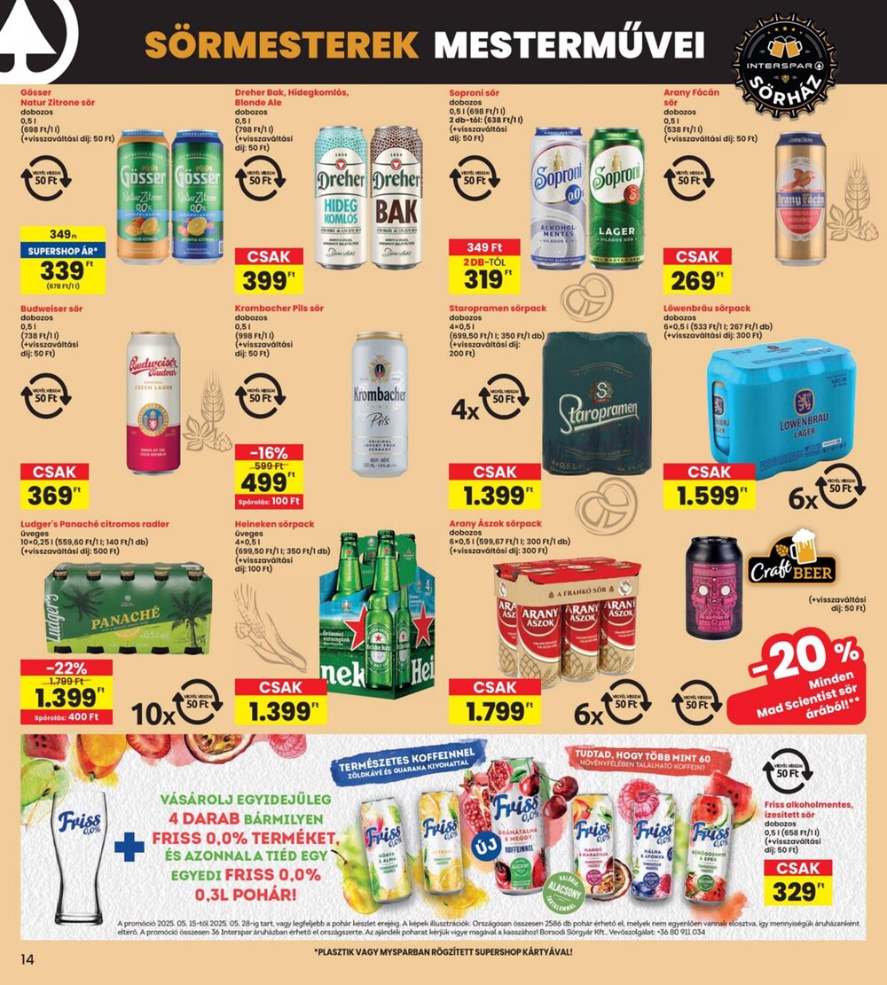 Interspar akciós újság 2025.05.15-től - 14. oldal.