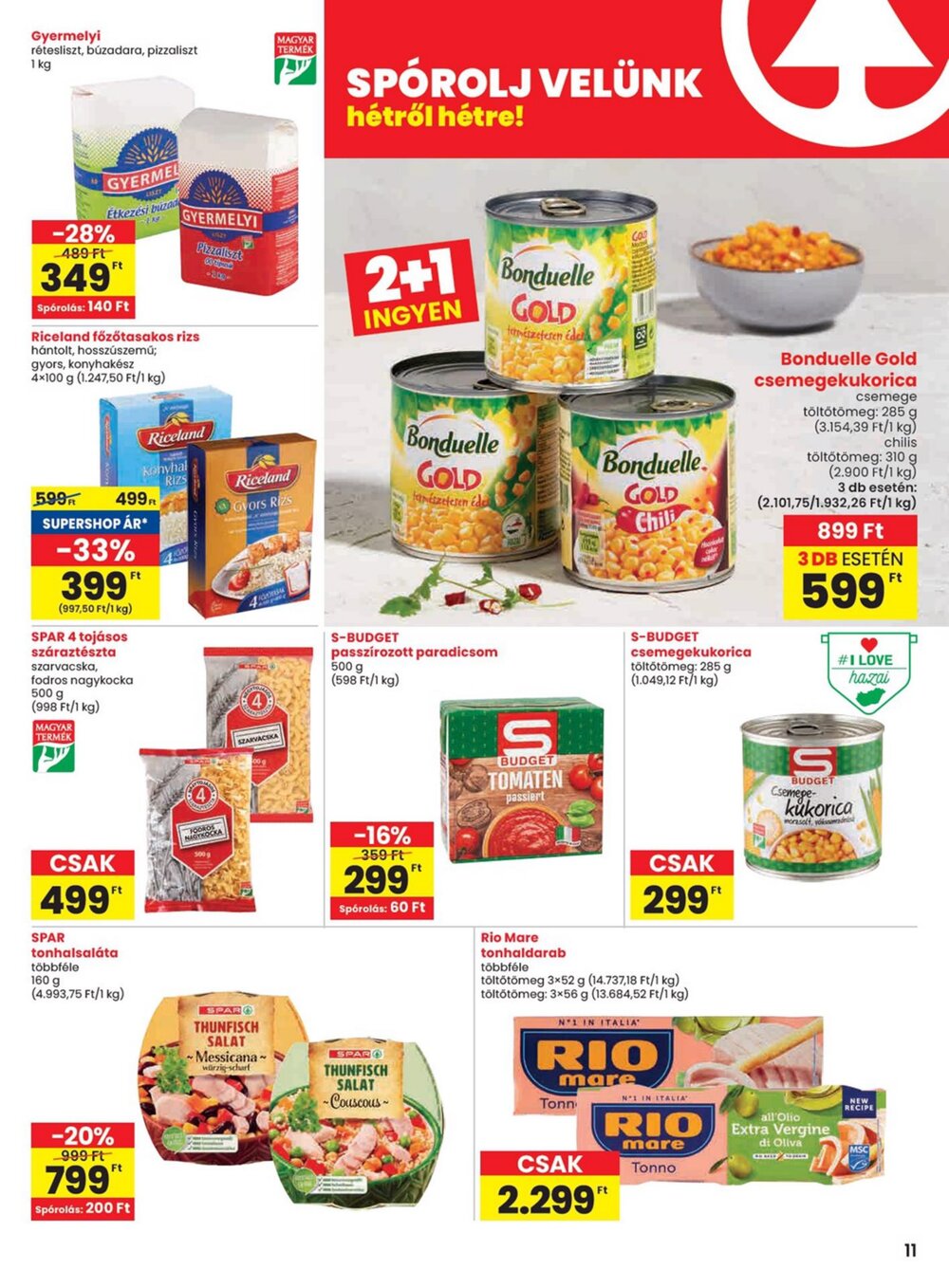 Spar akciós újság 2025.05.15-től - 11. oldal.