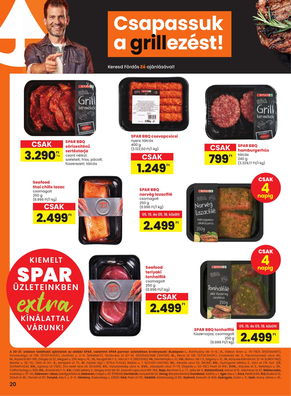 Spar Extra akciós újság 2025.05.15-től - 1. oldal.