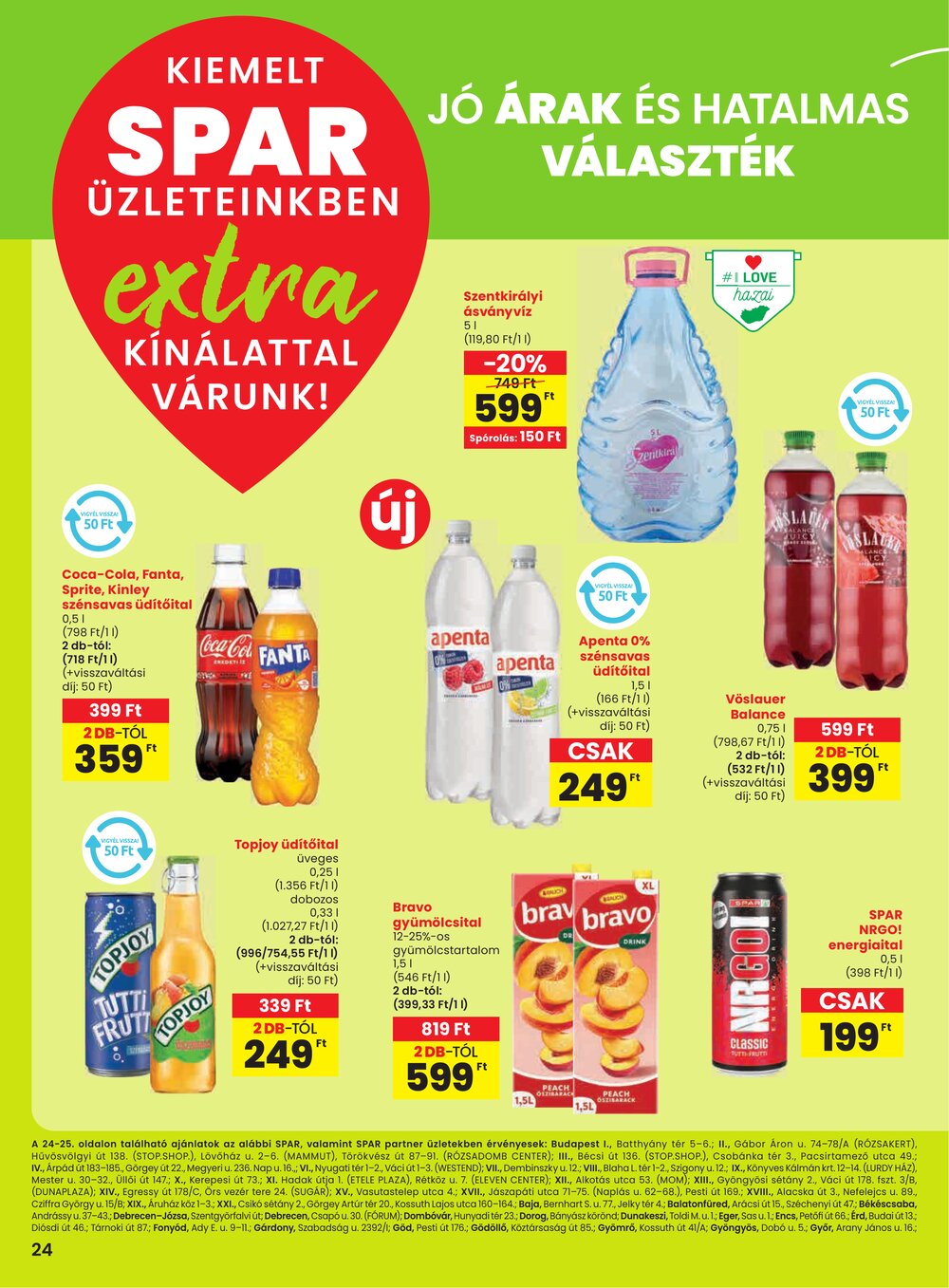 Spar Extra akciós újság 2025.05.15-től - 5. oldal.