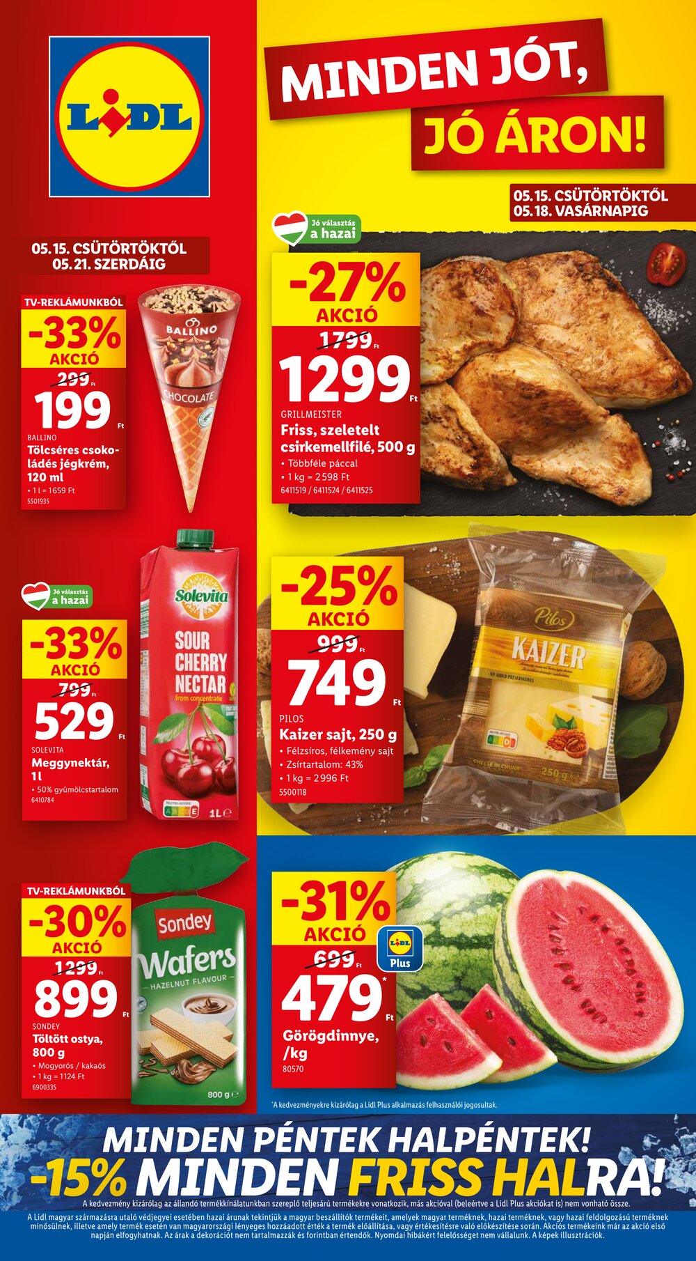 Lidl akciós újság 2025.05.15-től - 1. oldal.