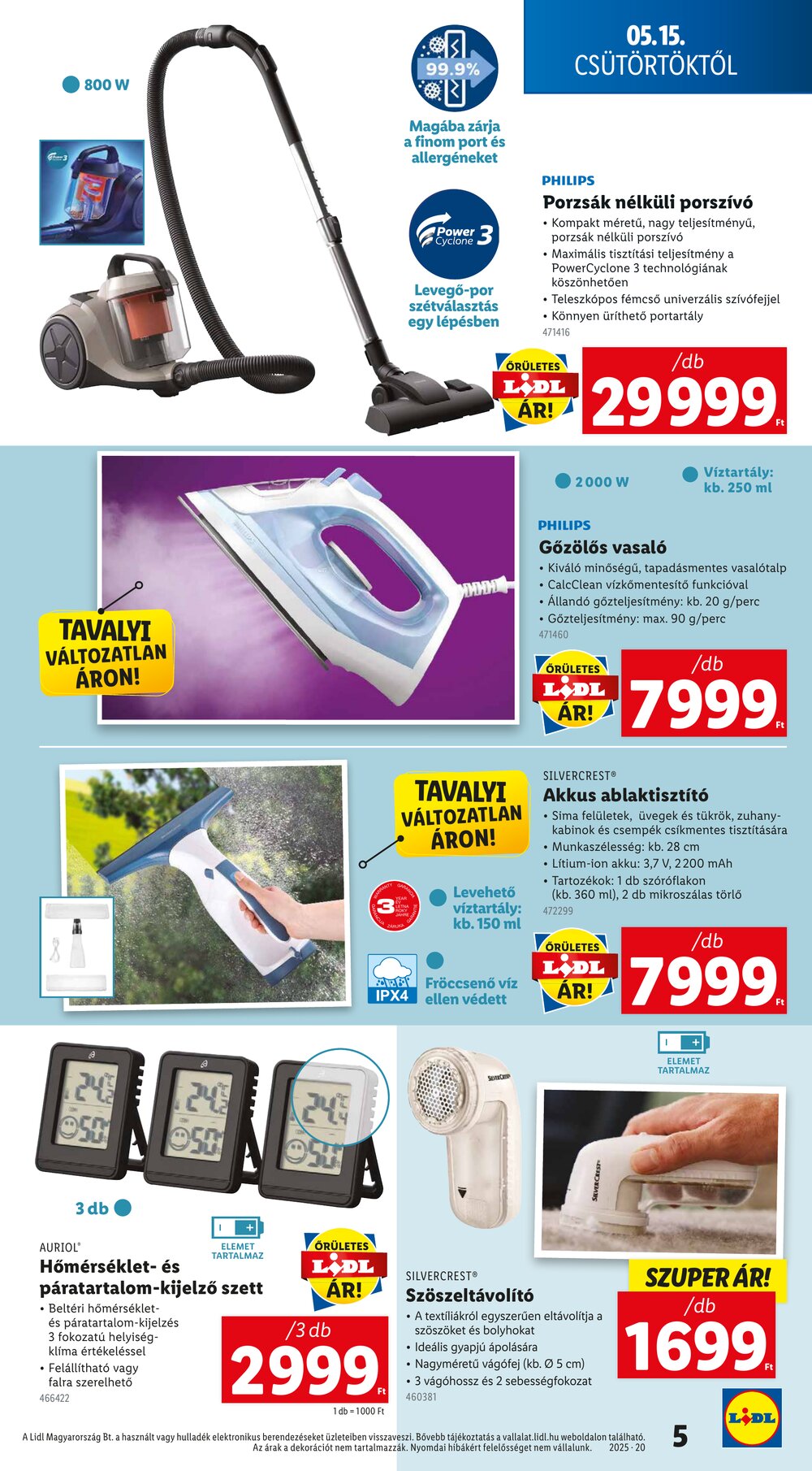 Lidl akciós újság 2025.05.15-től - 5. oldal.