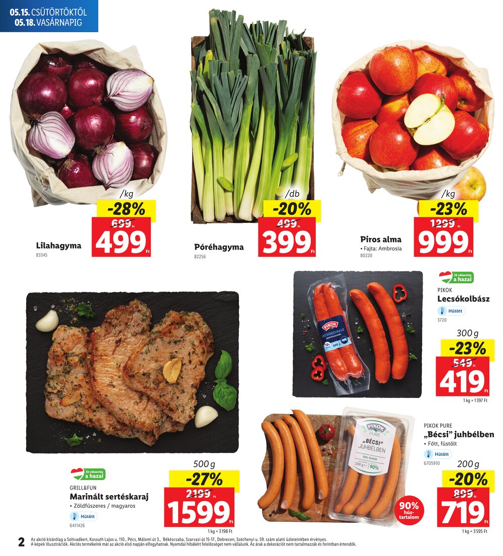 Lidl akciós újság 2025.05.15-től - 2. oldal.