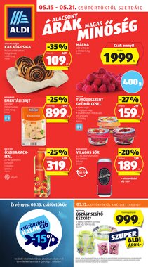 Aldi akciós újság 2025.05.15-től