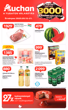 Auchan akciós újság 2025.05.15-től