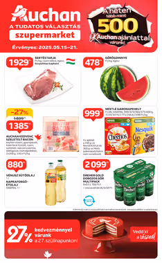 Auchan akciós újság 2025.05.15-től