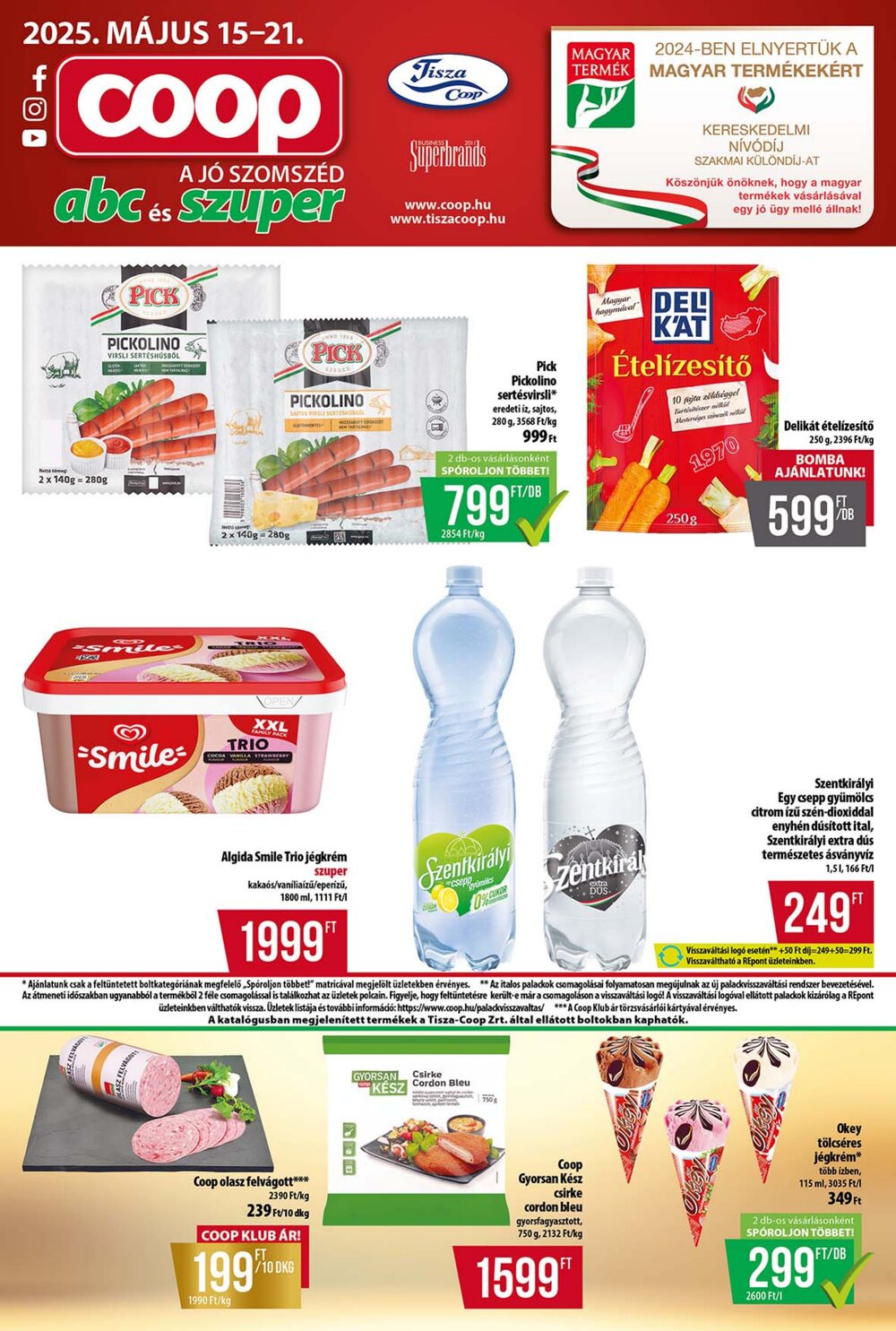 Coop akciós újság 2025.05.15-től - 1. oldal.