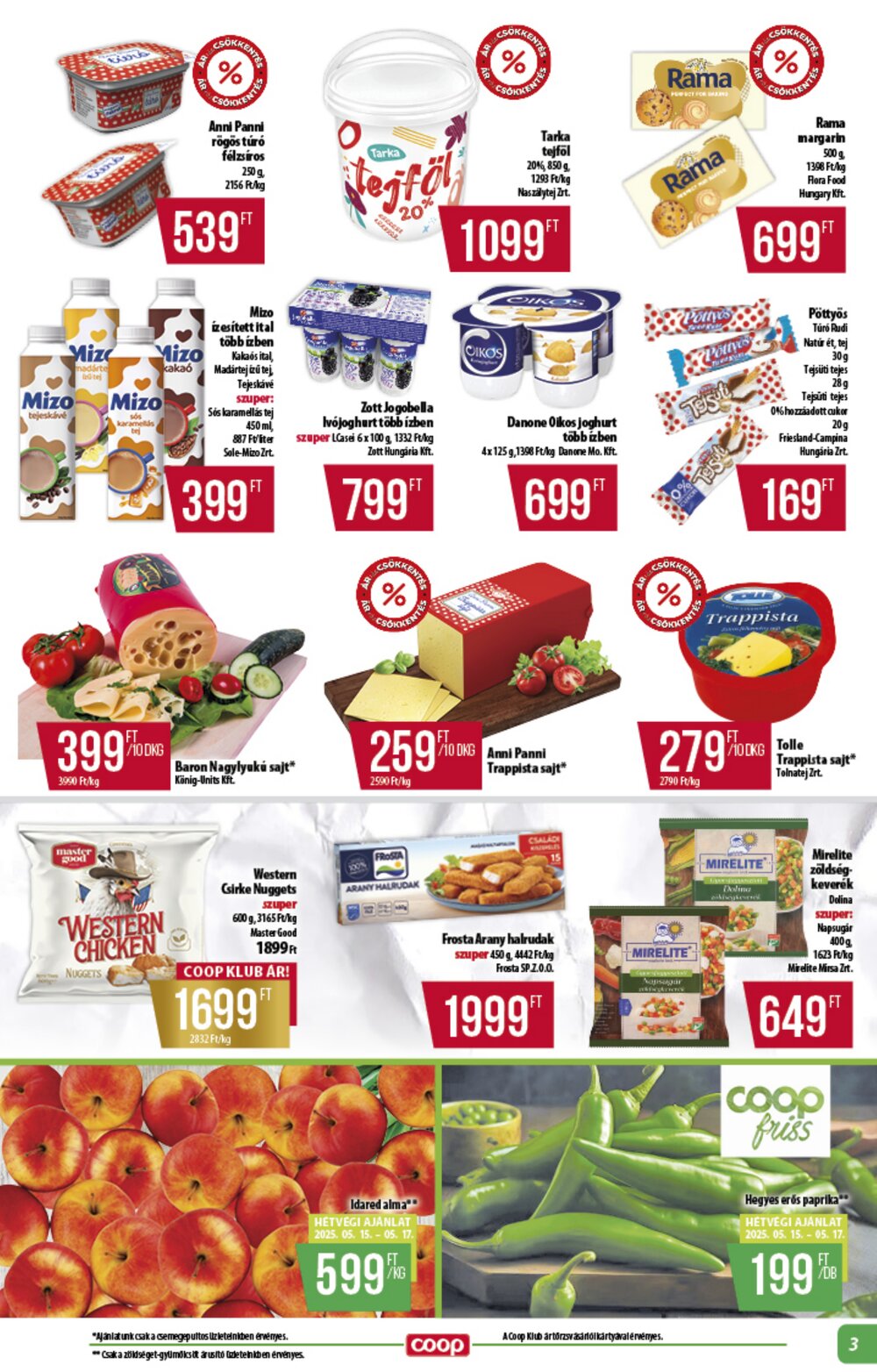 Coop akciós újság 2025.05.15-től - 3. oldal.