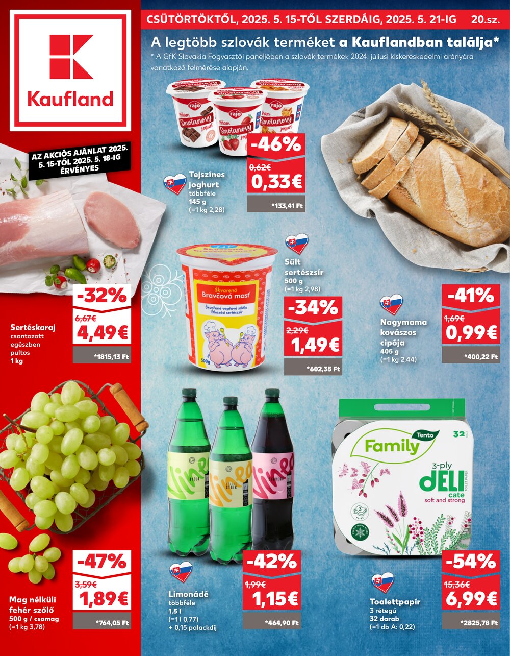 Kaufland akciós újság 2025.05.15-től - 1. oldal.