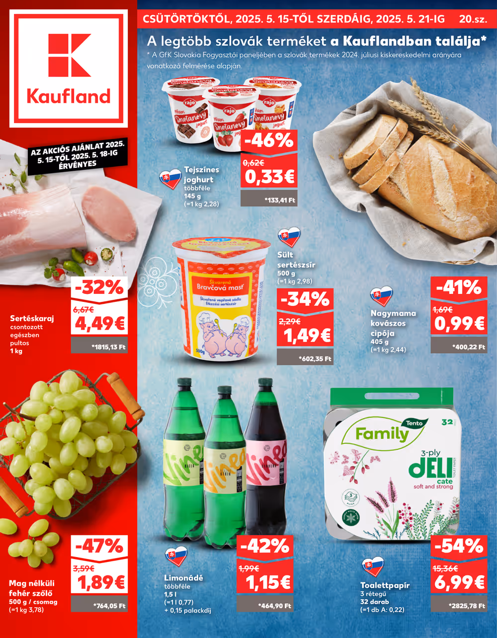 Kaufland akciós újság 2025.05.15-től - 1. oldal.