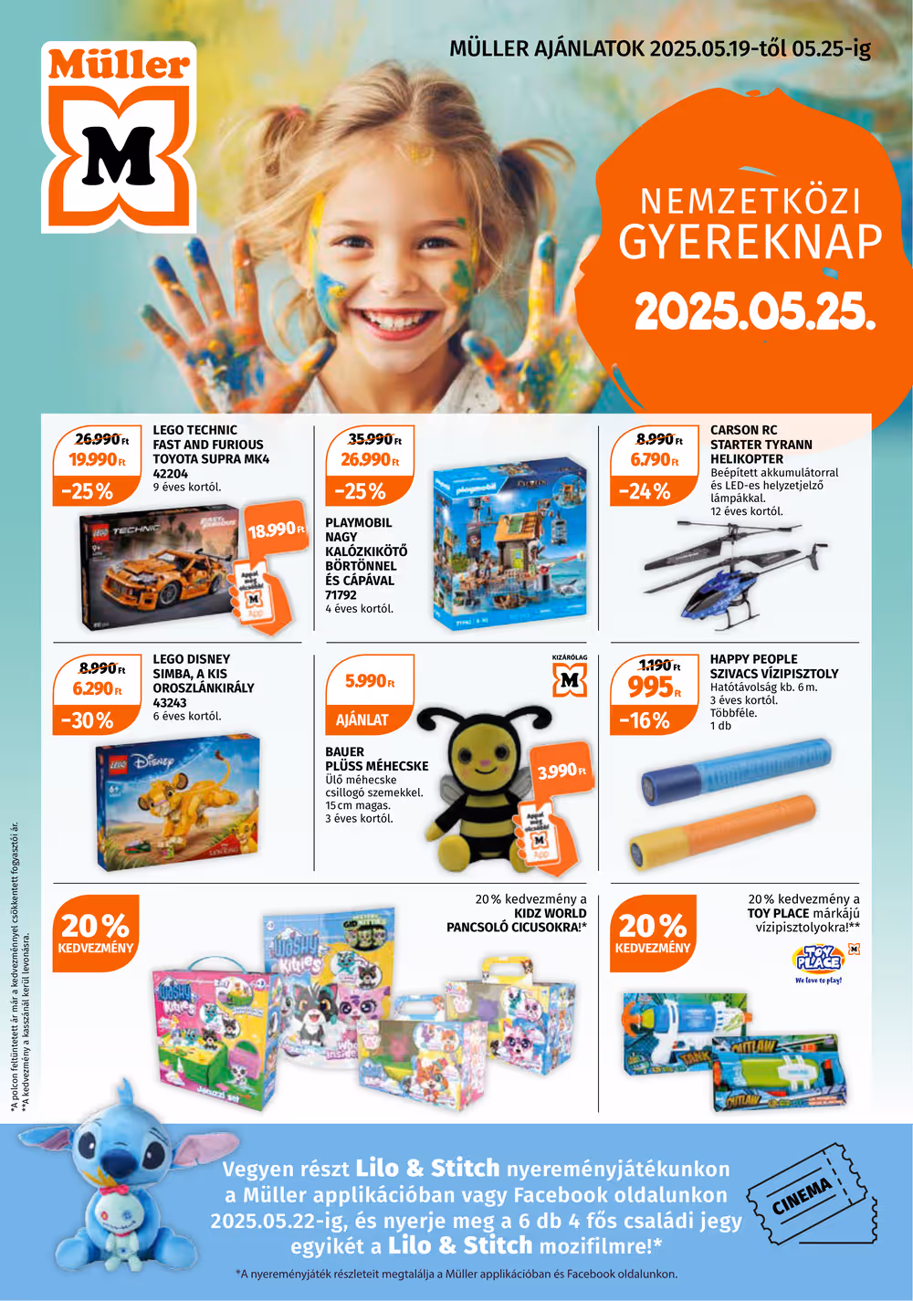 Müller drogéria akciós újság 2025.05.19-től - 1. oldal.