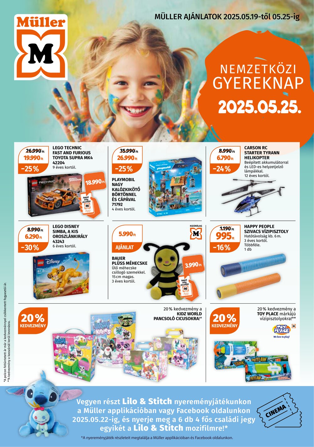 Müller drogéria akciós újság 2025.05.19-től - 1. oldal.