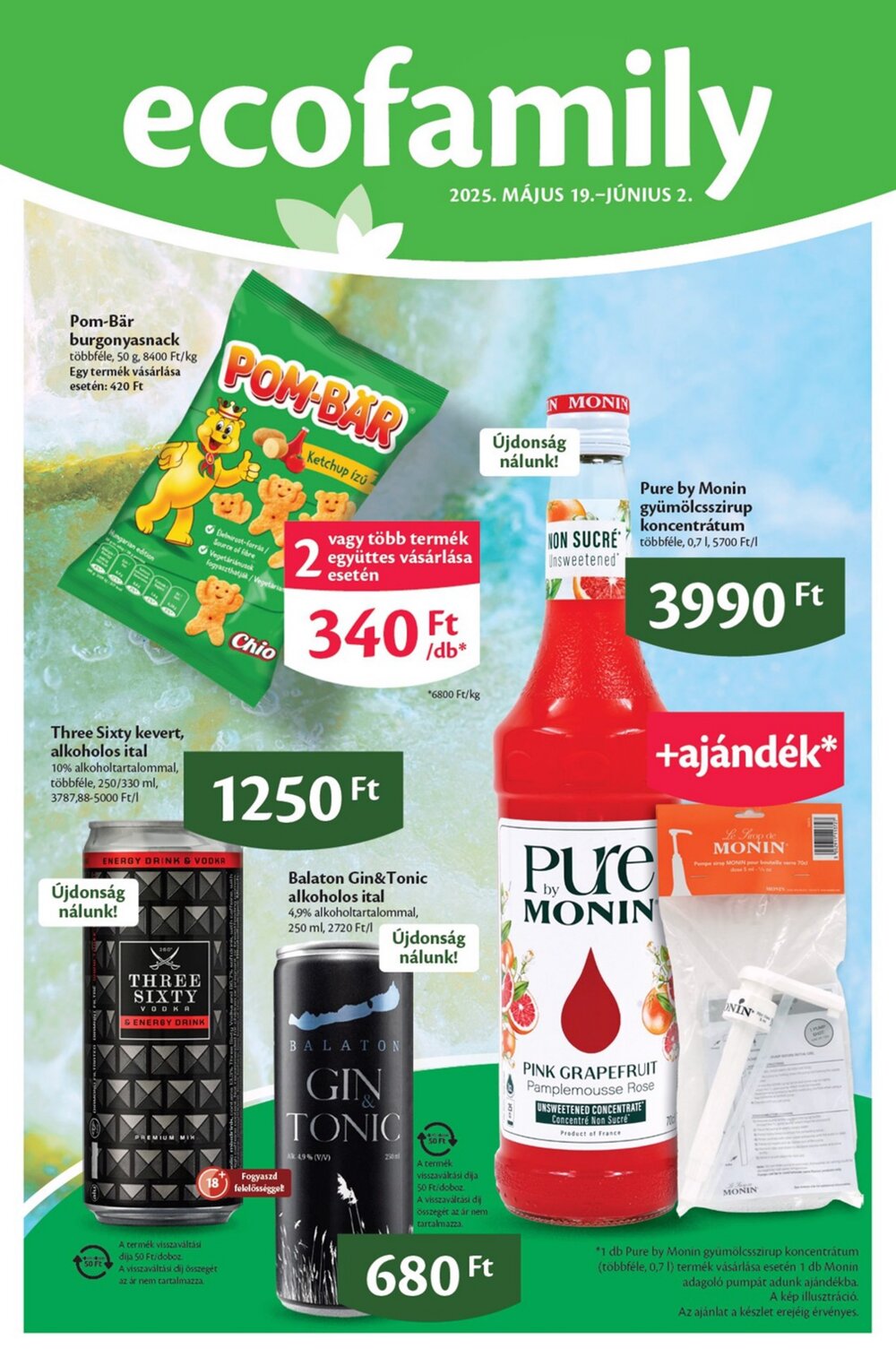 EcoFamily akciós újság 2025.05.19-től - 1. oldal.