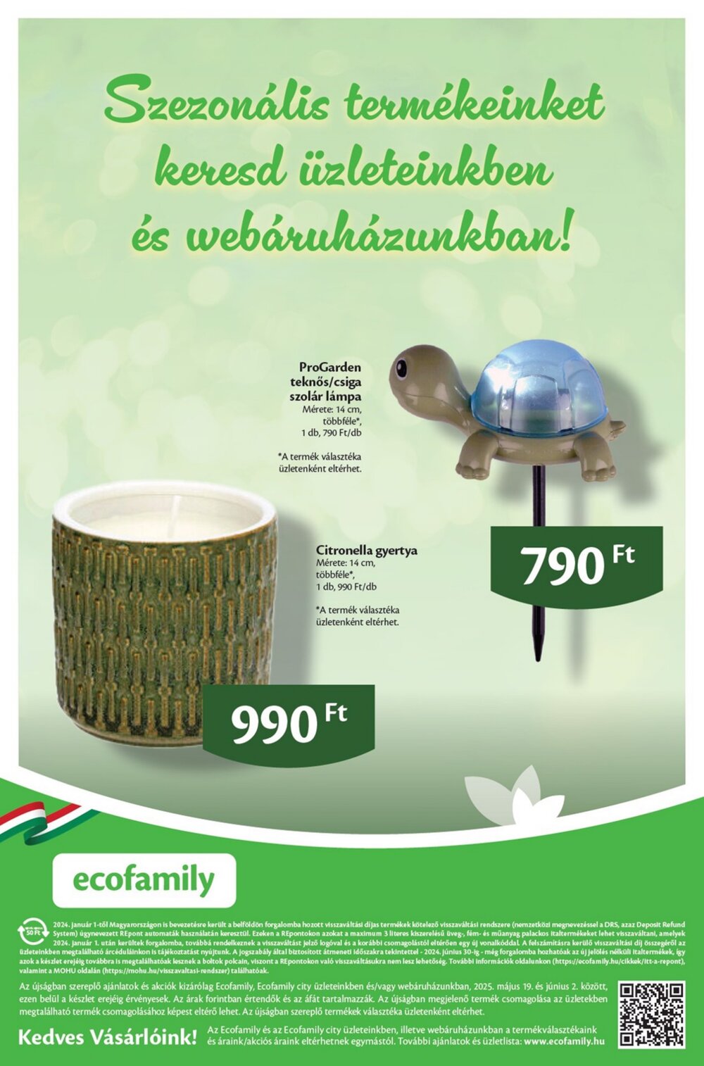 EcoFamily akciós újság 2025.05.19-től - 18. oldal.