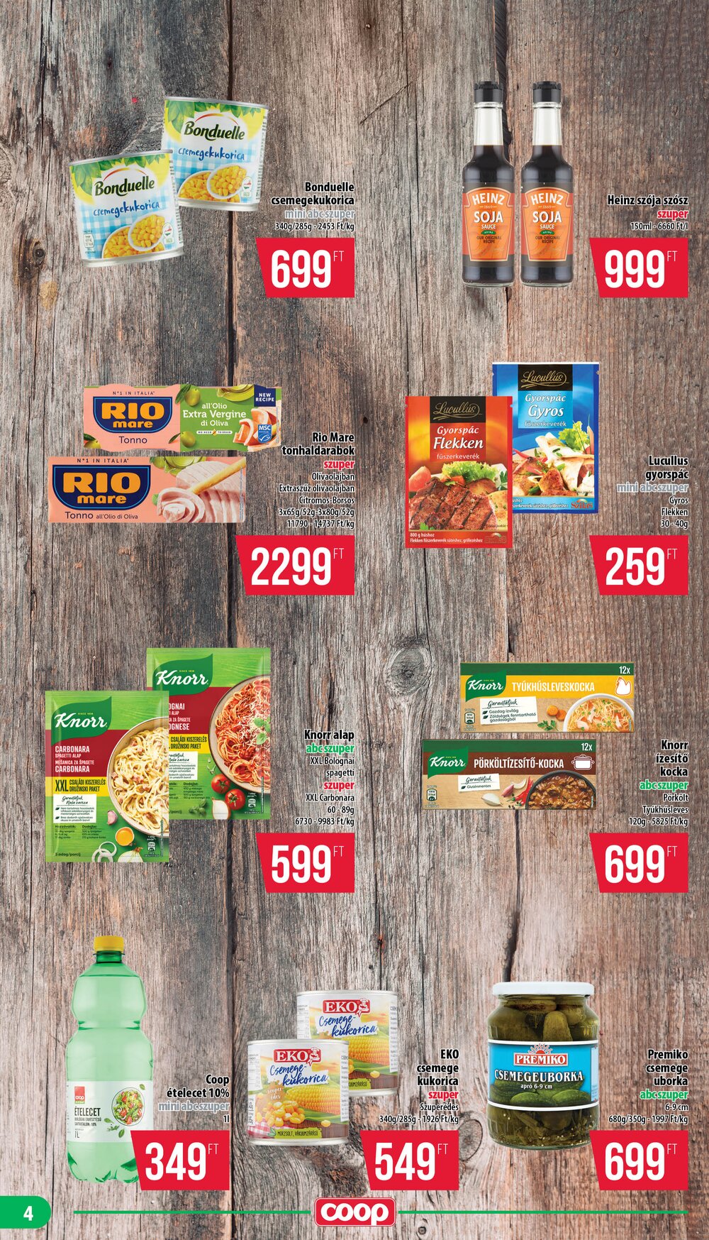 Coop akciós újság 2025.05.21-től - 4. oldal.