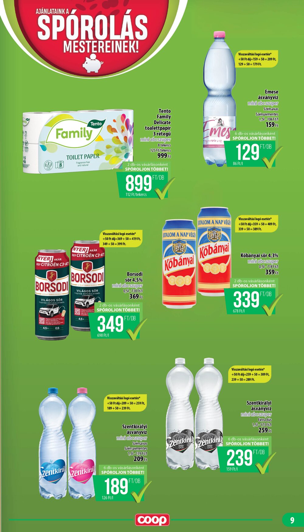Coop akciós újság 2025.05.21-től - 9. oldal.