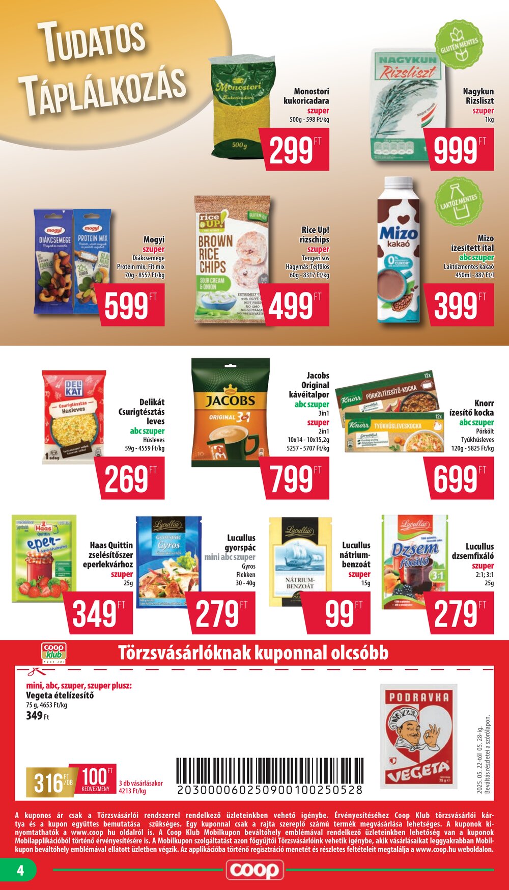 Coop akciós újság 2025.05.21-től - 4. oldal.