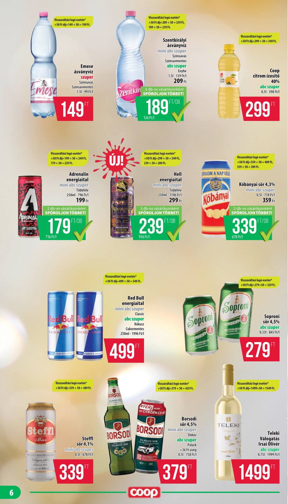 Coop akciós újság 2025.05.21-től - 6. oldal.