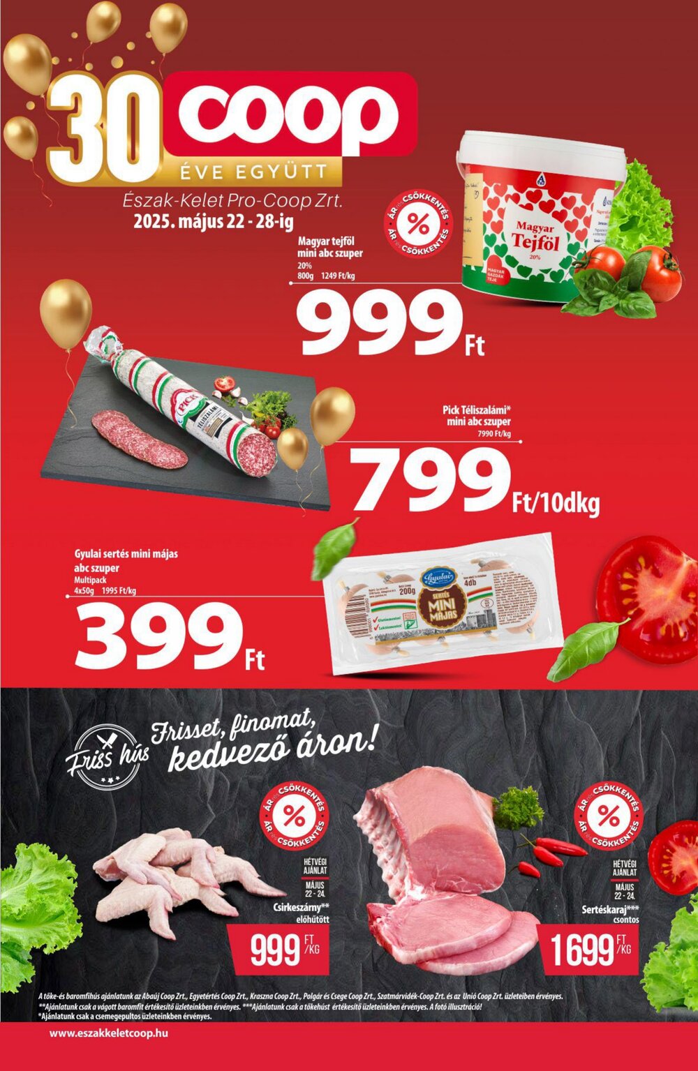 Coop akciós újság 2025.05.21-től - 1. oldal.