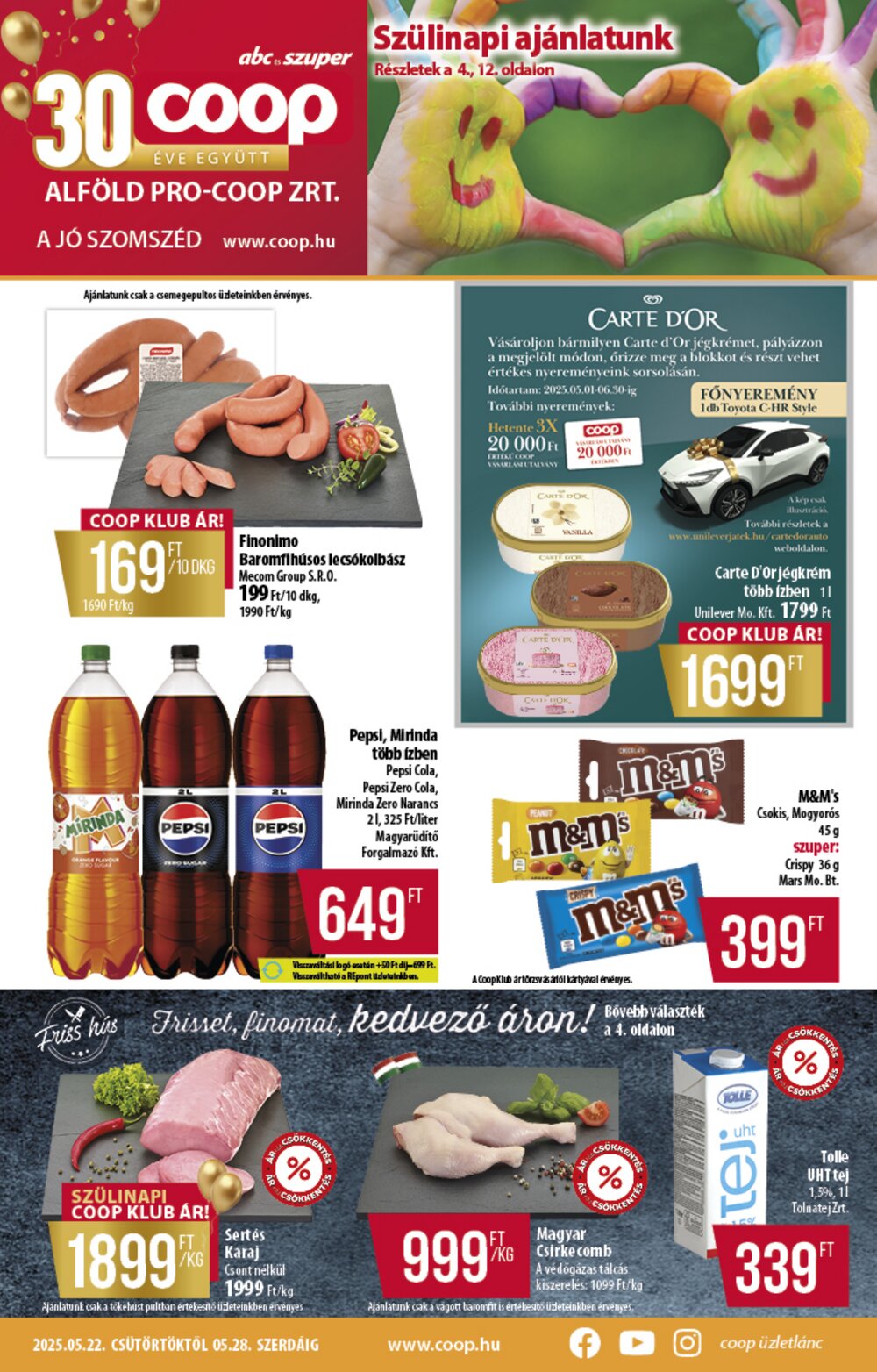 Coop akciós újság 2025.05.21-től - 1. oldal.