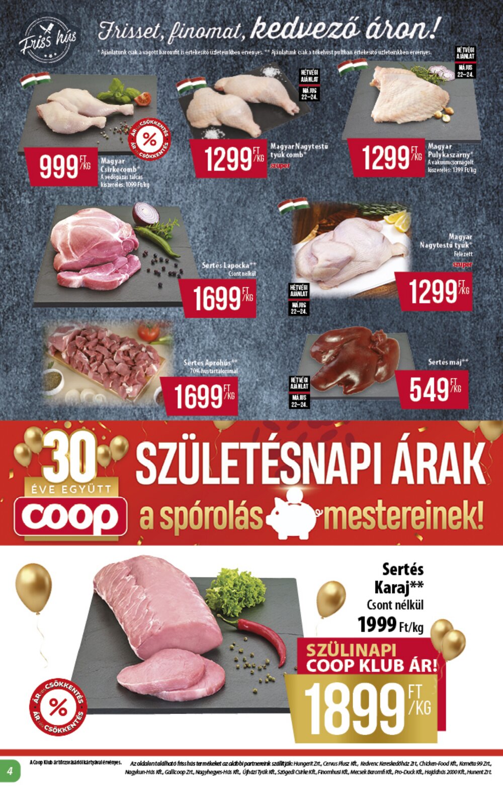 Coop akciós újság 2025.05.21-től - 4. oldal.