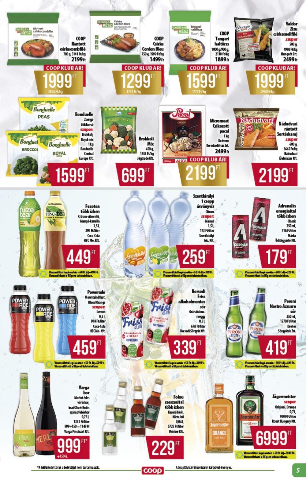 Coop akciós újság 2025.05.21-től - 5. oldal.