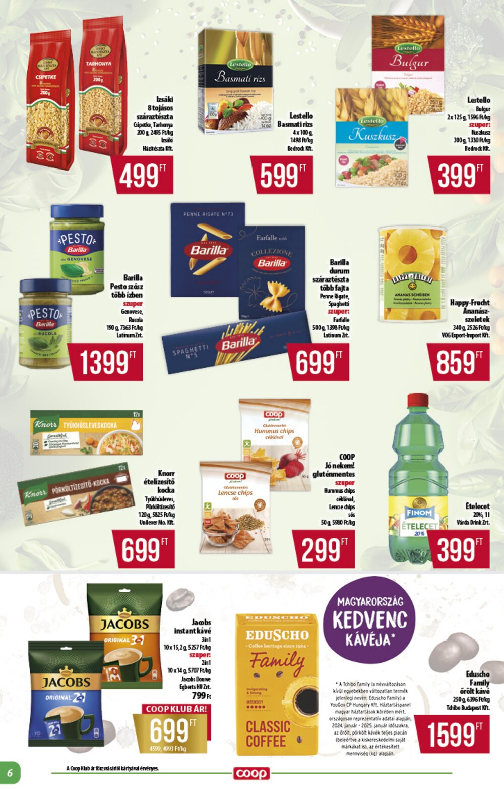 Coop akciós újság 2025.05.21-től - 6. oldal.