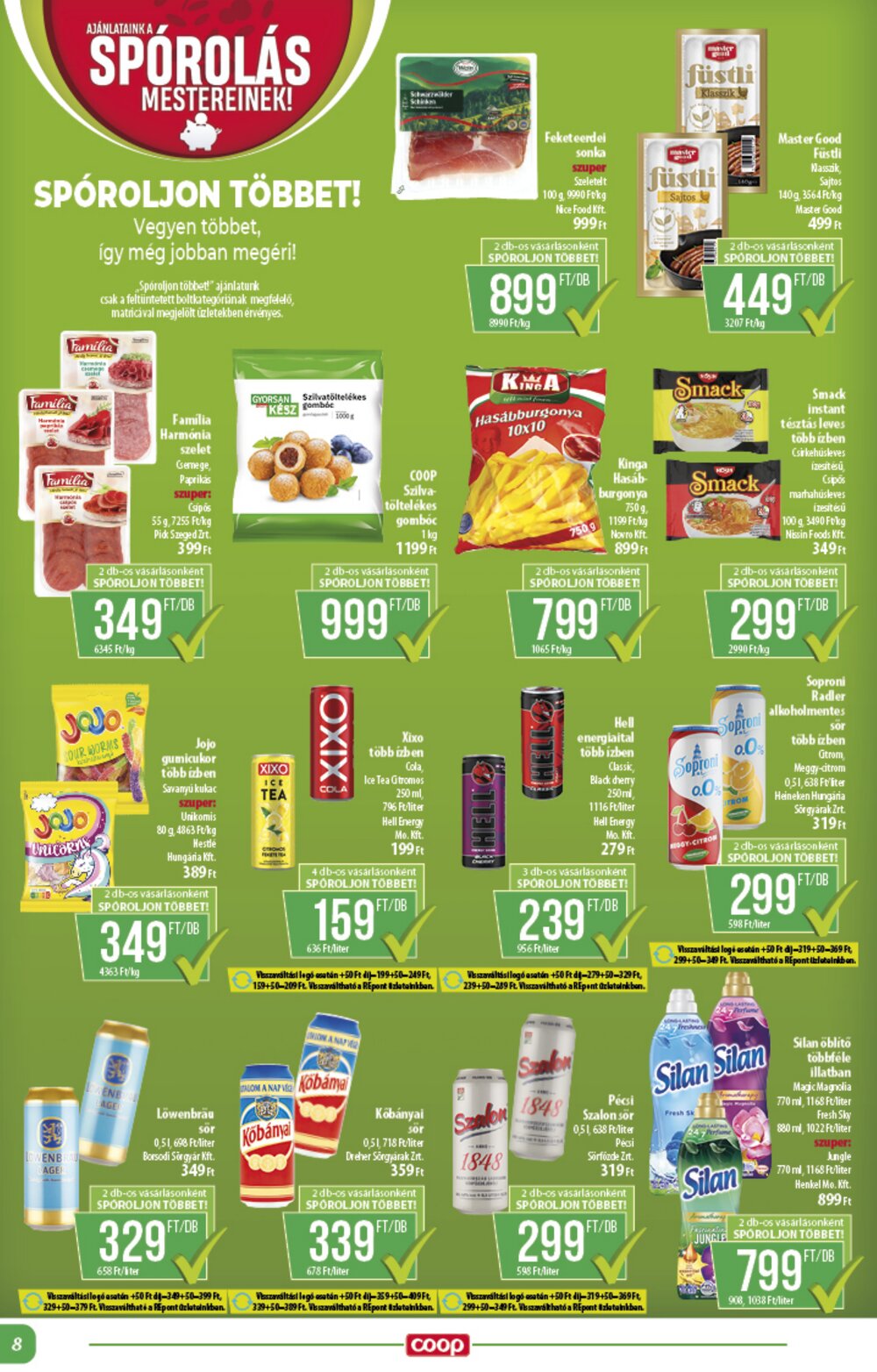 Coop akciós újság 2025.05.21-től - 8. oldal.