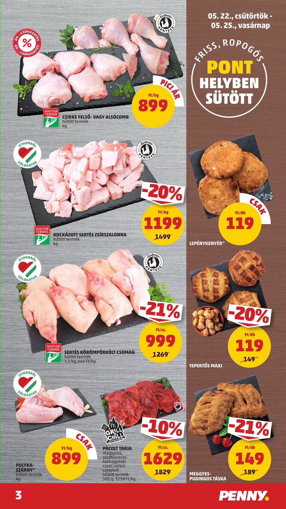 Penny Market akciós újság 2025.05.22-től - 3. oldal.