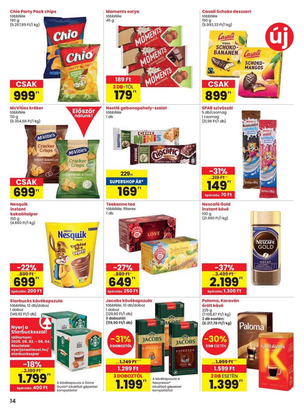 Spar akciós újság 2025.05.22-től - 14. oldal.