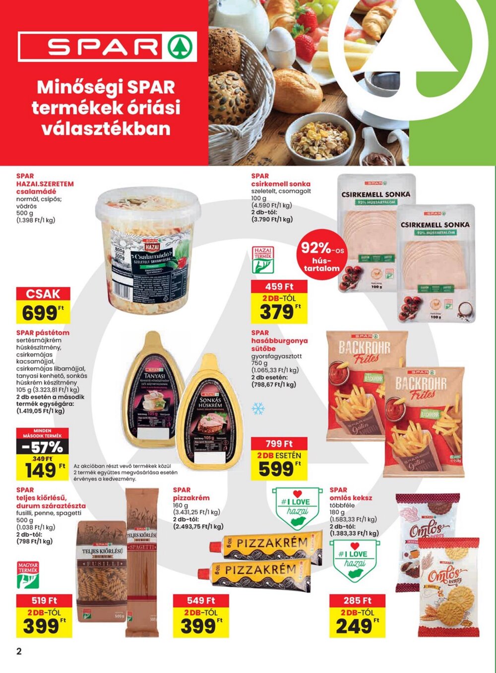 Spar akciós újság 2025.05.22-től - 2. oldal.