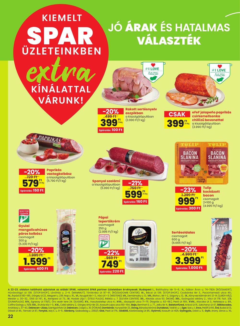 Spar Extra akciós újság 2025.05.22-től - 3. oldal.