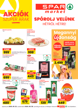 Spar Market akciós újság 2025.05.22-től