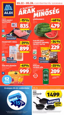 Aldi akciós újság 2025.05.22-től