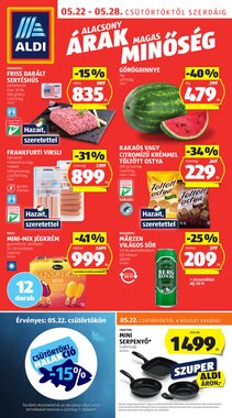 Aldi akciós újság 2025.05.22-től